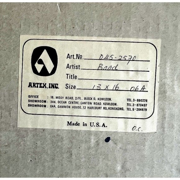 VTG 1960s Artist Signed Painting Print Still Life Flower Mushroom Metal Framed - Picture 8 of 8